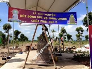 Đúc đại hồng chuông chùa phật học  1 Tấn